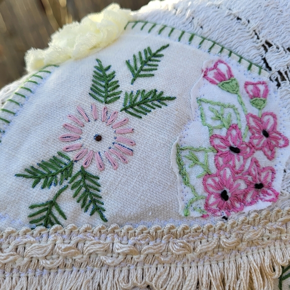 Artsy Boho Upcycled Scarf/Wrap - Picture 12 of 16